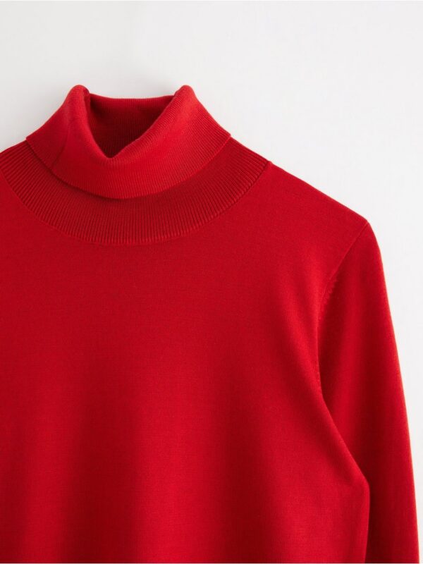 Fine-knit roll neck top - 8385452-6286