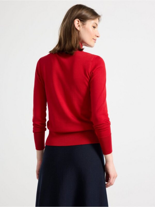 Fine-knit roll neck top - 8385452-6286