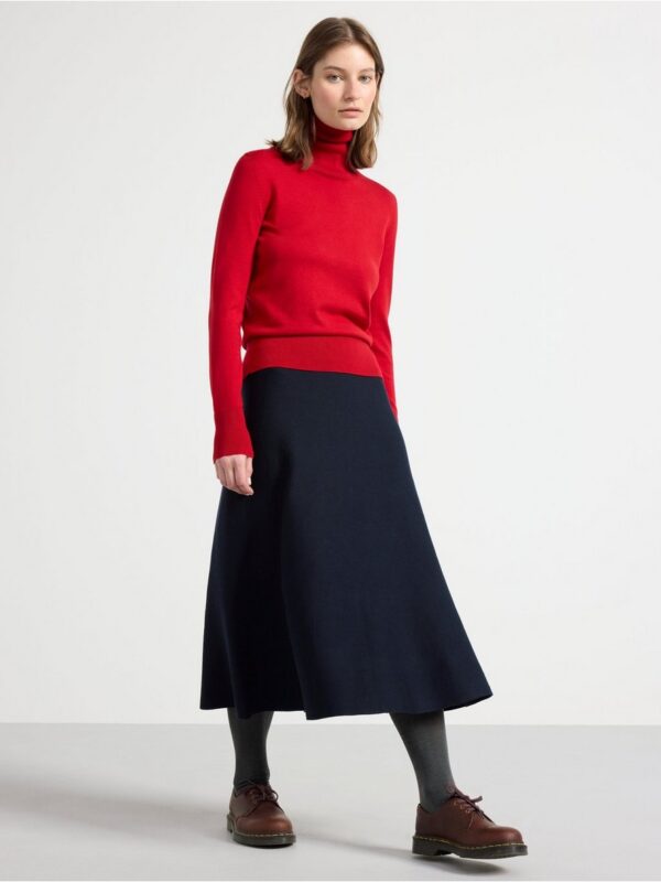 Fine-knit roll neck top - 8385452-6286
