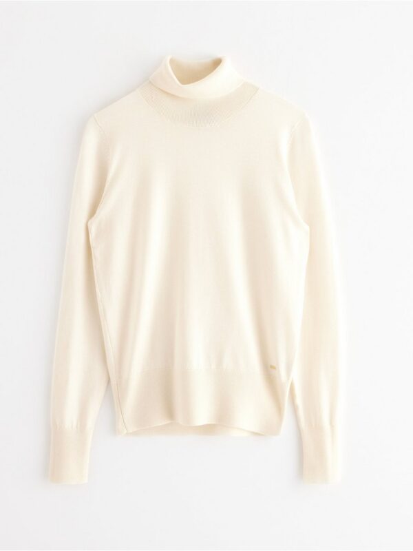 Fine-knit roll neck top - 8385452-9606