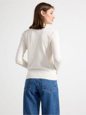 Fine-knit roll neck top - 8385452-9606