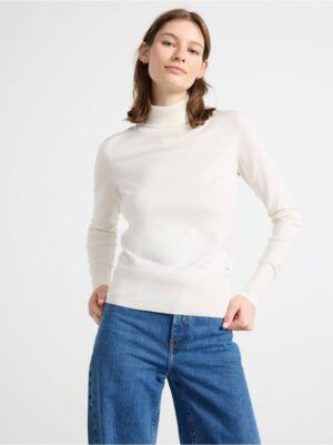 Fine-knit roll neck top - 8385452-9606