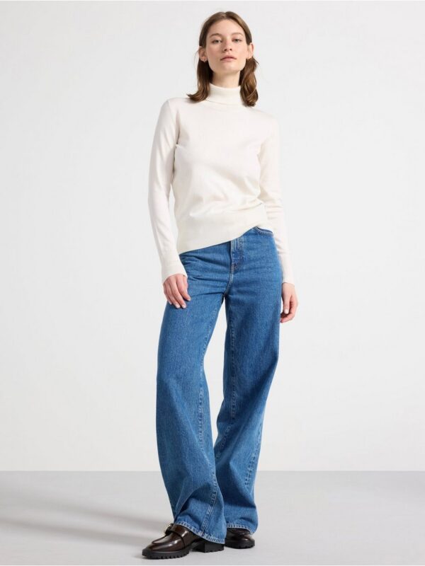 Fine-knit roll neck top - 8385452-9606