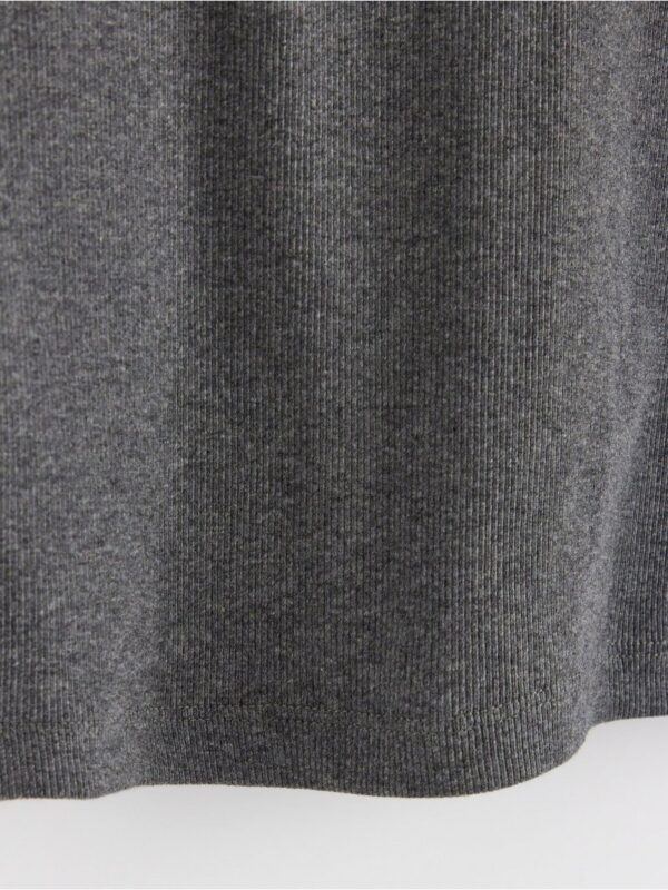 Ribbed long sleeve pyjama top - 8398144-7945