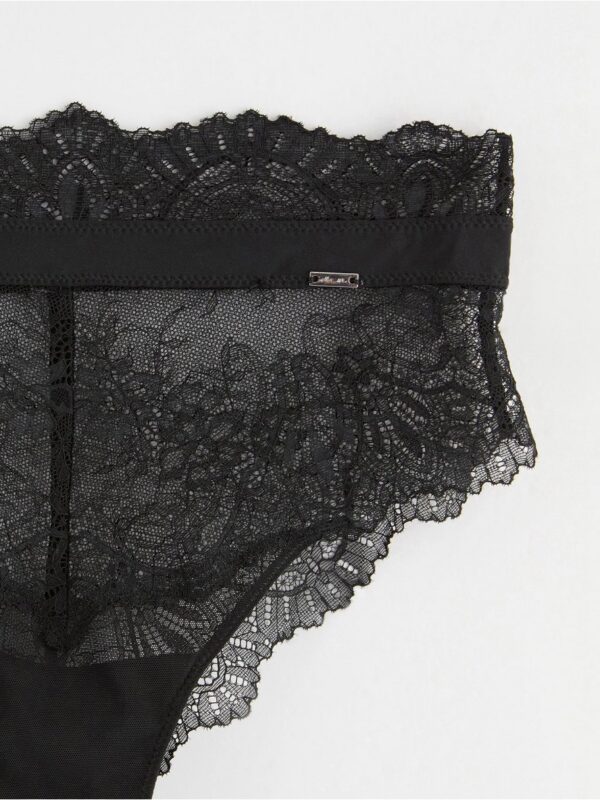 ella m – Brazilian briefs high waist with lace - 8614881-80