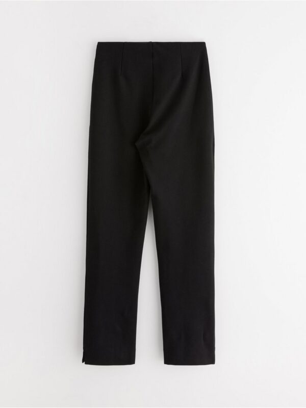 High waist trousers in stretchy jersey - 8630869-81