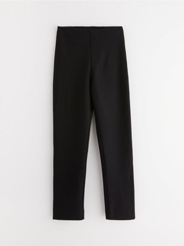 High waist trousers in stretchy jersey - 8630869-81