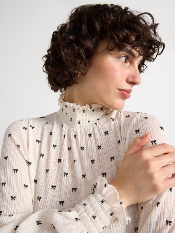 Patterned Blouse - 3000131-7488
