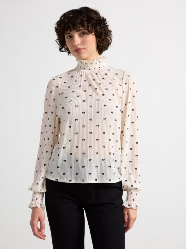 Patterned Blouse - 3000131-7488