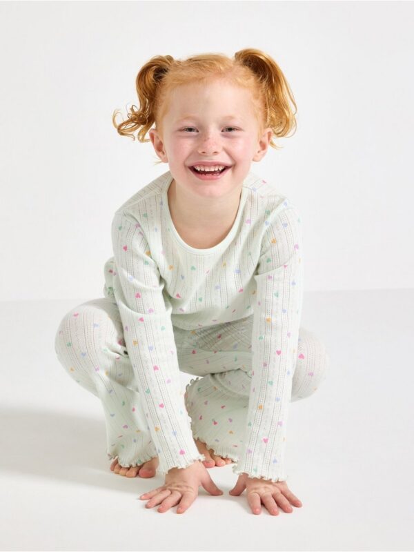 Pyjama set in pointelle - 3001673-7606
