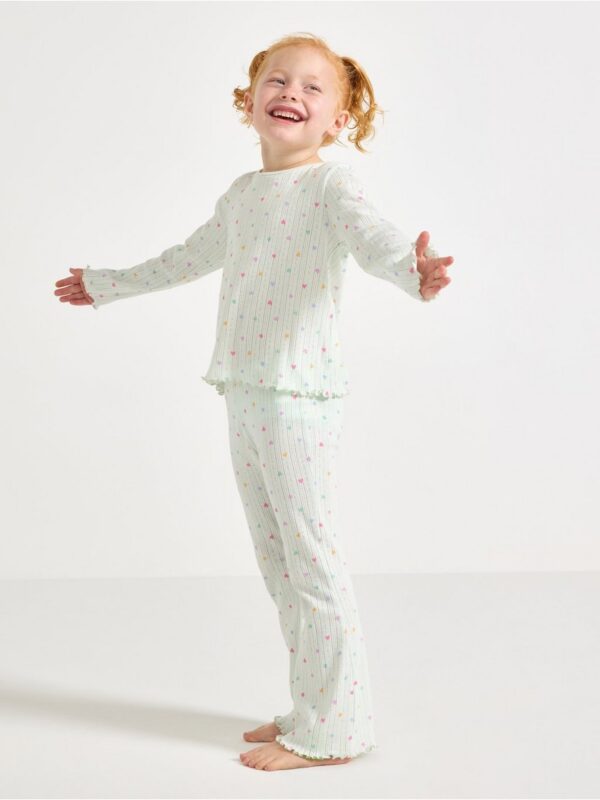 Pyjama set in pointelle - 3001673-7606