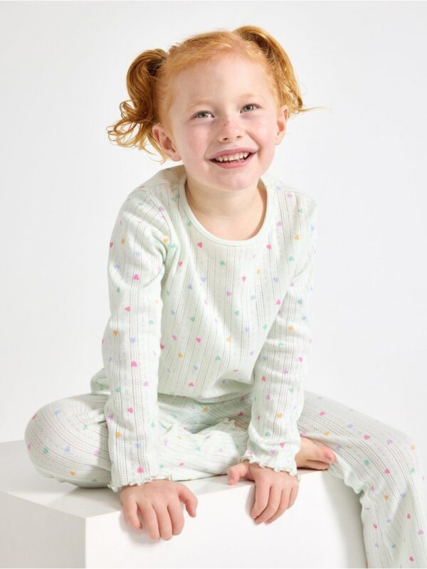 Pyjama set in pointelle - 3001673-7606