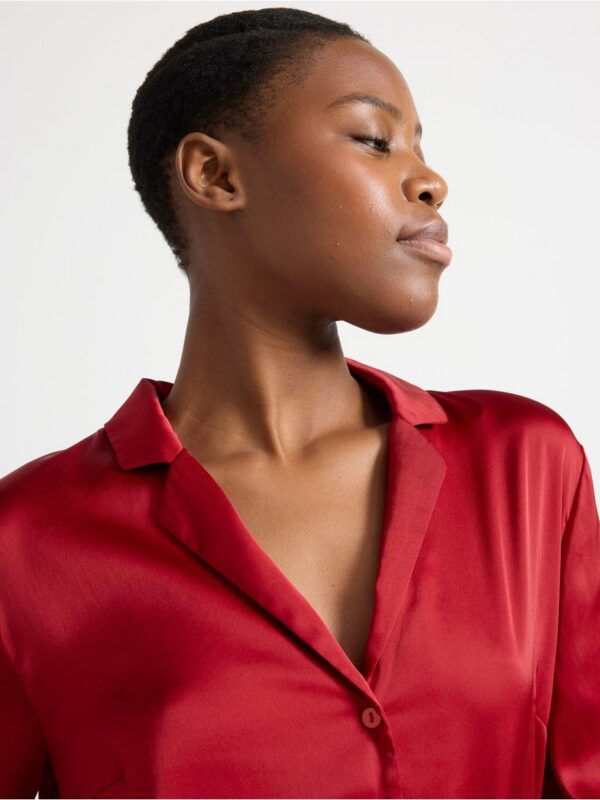 Pyjama shirt in satin - 3002373-7909