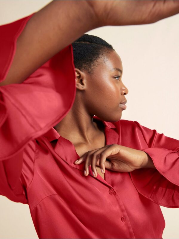 Pyjama shirt in satin - 3002373-7909