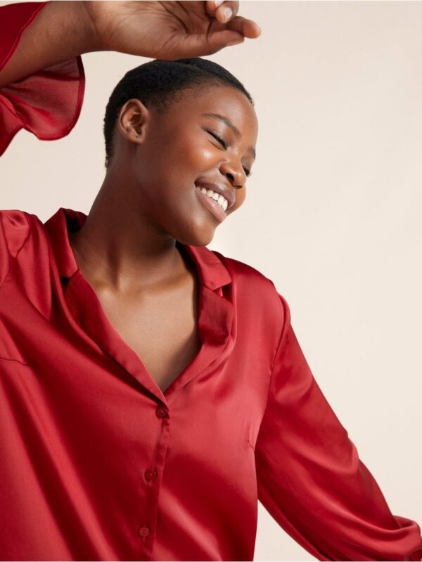 Pyjama shirt in satin - 3002373-7909