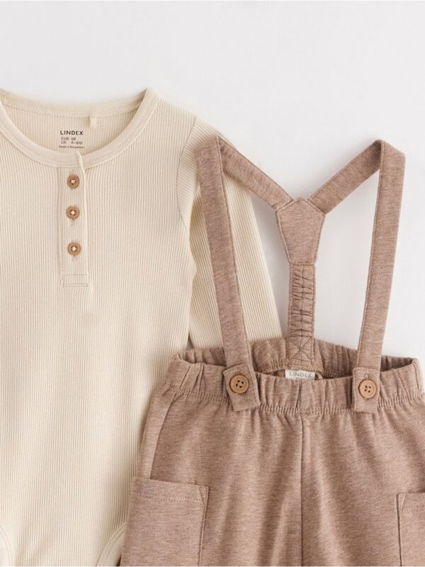 Set - bodysuit and bib trousers - 3002810-1230