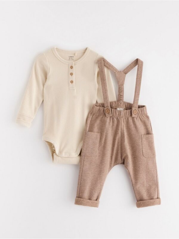 Set - bodysuit and bib trousers - 3002810-1230