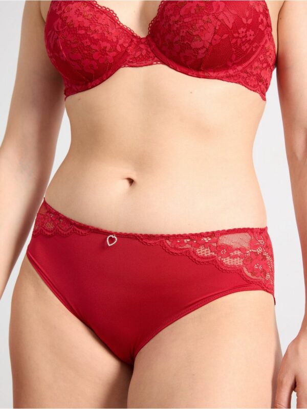 Briefs with lace - 3002900-7909