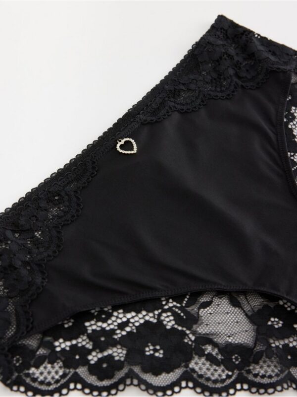 Briefs with lace - 3002900-80