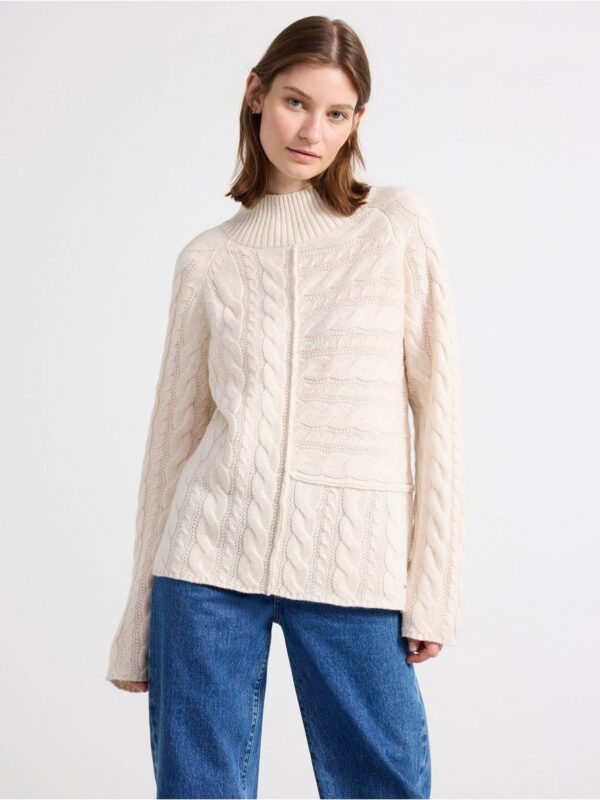 Cable-knit jumper - 3003088-8399