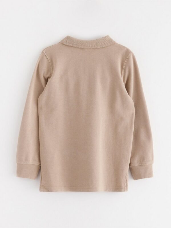 Long-sleeved top with collar - 3003191-6402