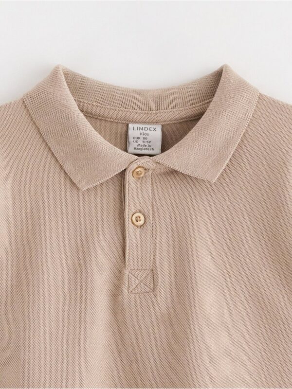 Long-sleeved top with collar - 3003191-6402