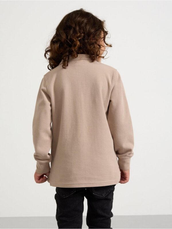 Long-sleeved top with collar - 3003191-6402