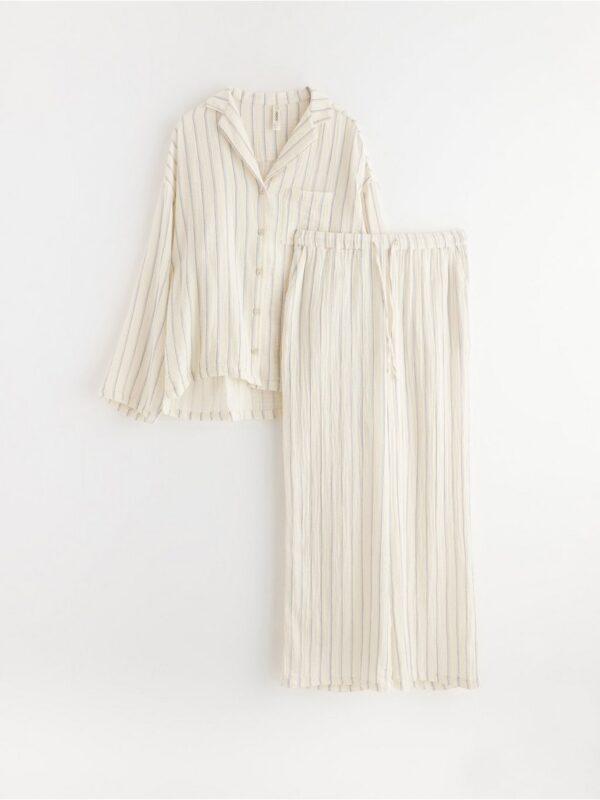 Pyjama set in cotton gauze - 3003272-8467