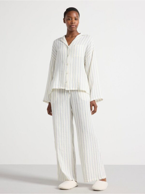 Pyjama set in cotton gauze - 3003272-8467