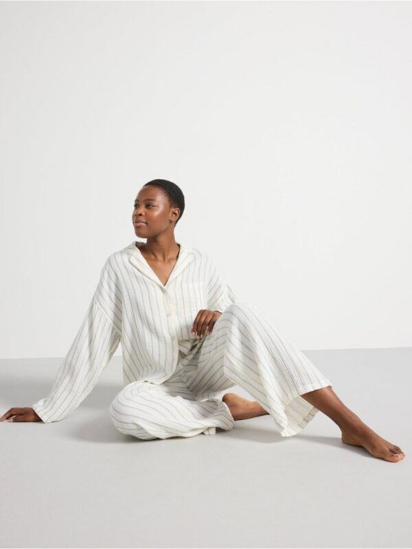 Pyjama set in cotton gauze - 3003272-8467
