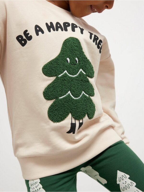 Sweatshirt with brushed inside - 3003469-7458