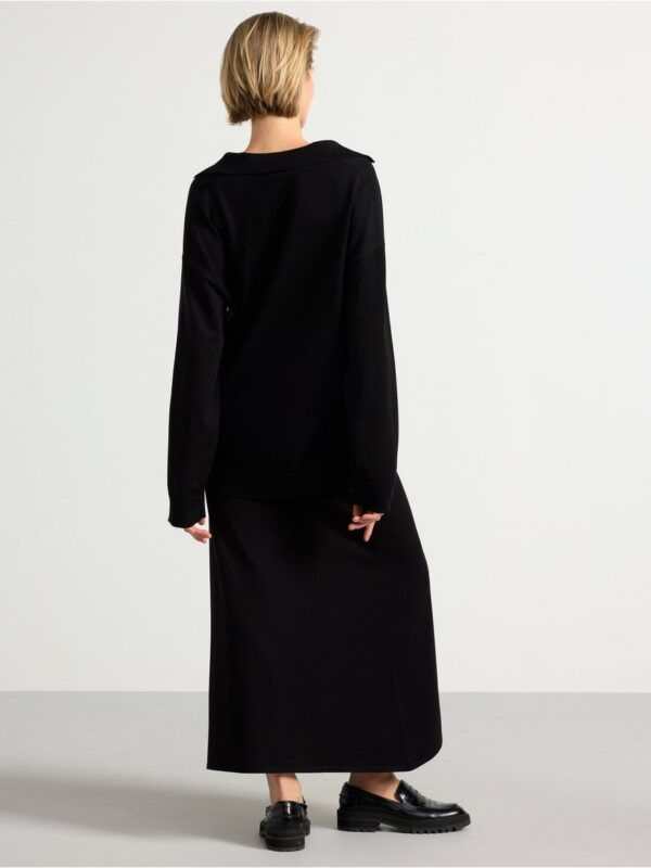 Fine-knit maxi skirt - 3003599-80