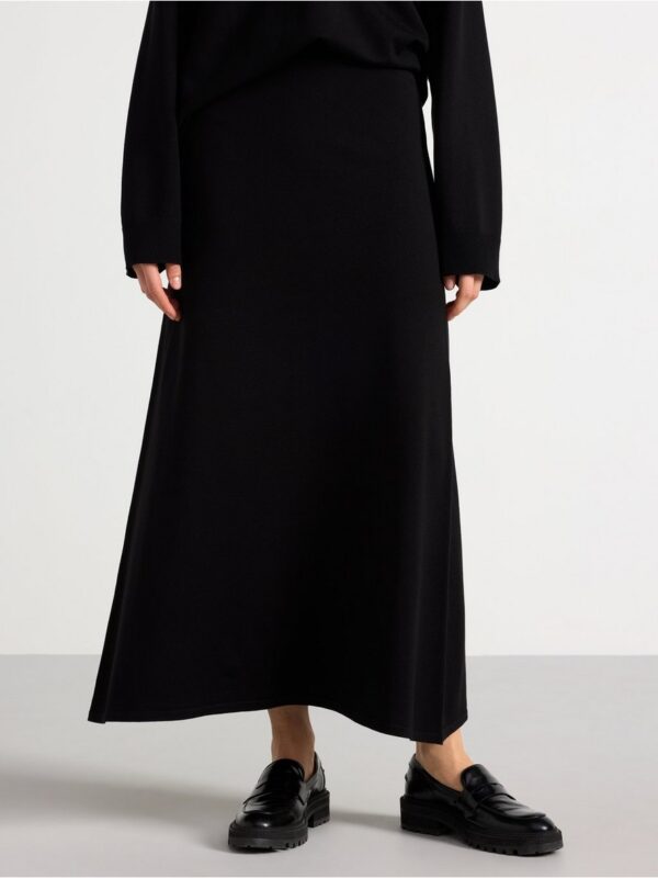 Fine-knit maxi skirt - 3003599-80