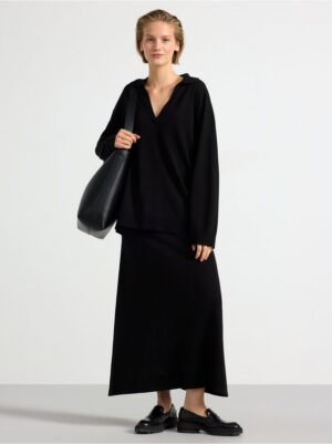 Fine-knit maxi skirt - 3003599-80