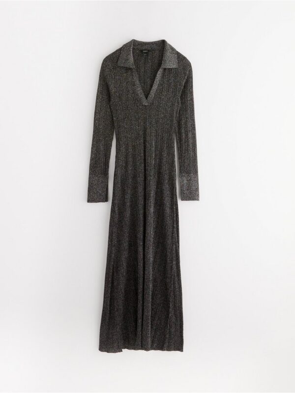 Midi dress with glitter - 3003622-80