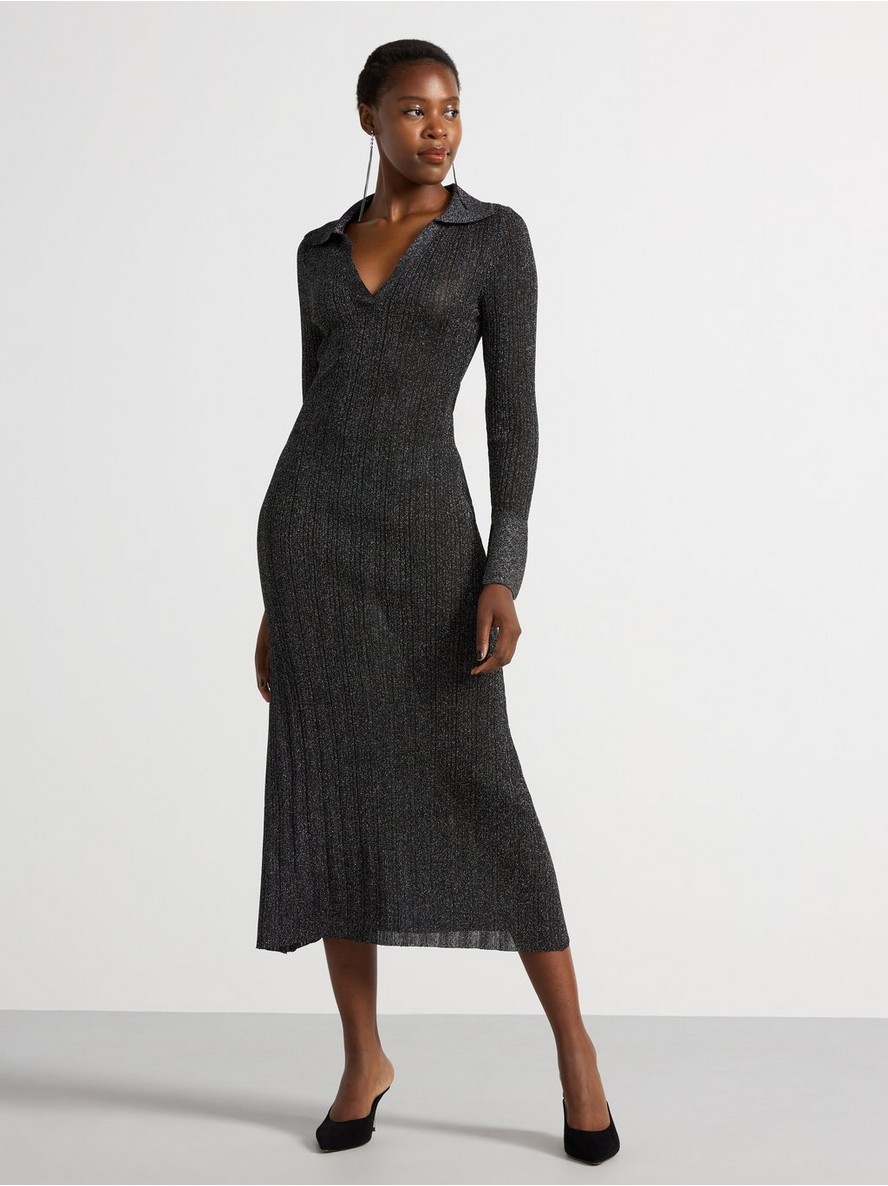 Haljina – Midi dress with glitter
