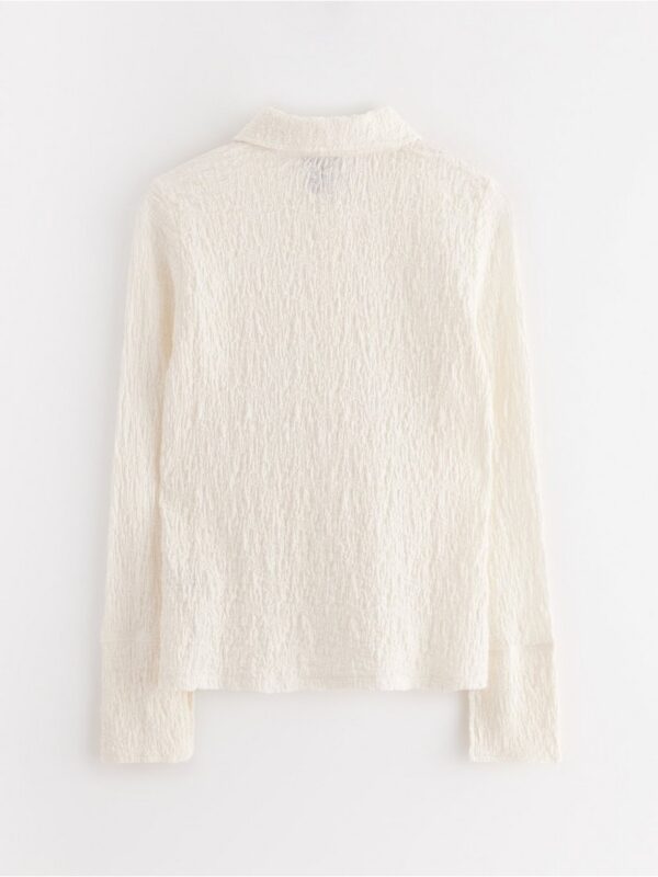 Crinkled shirt in jersey - 3003669-7862