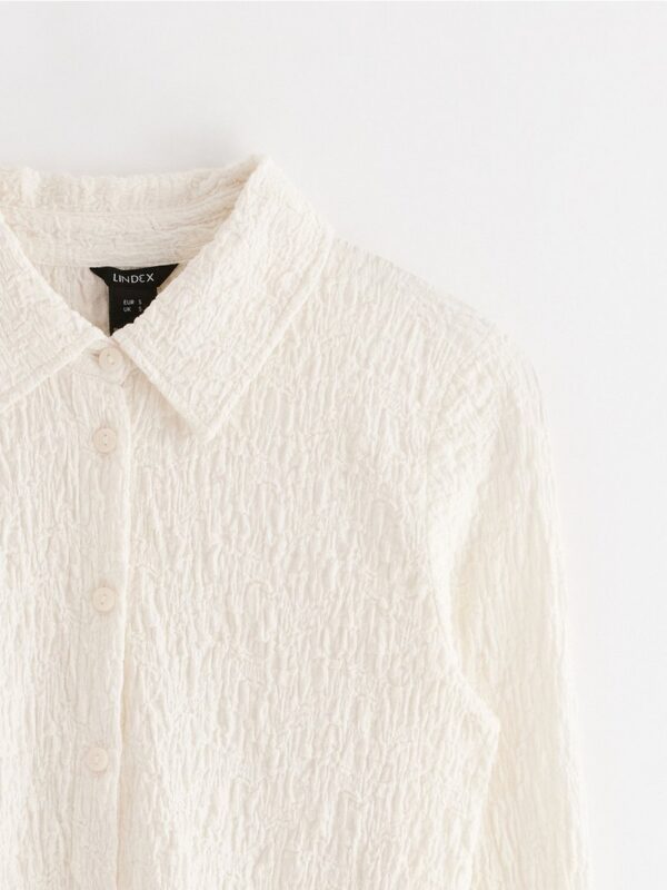 Crinkled shirt in jersey - 3003669-7862