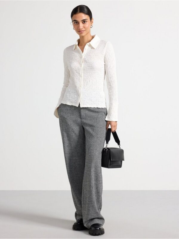 Crinkled shirt in jersey - 3003669-7862