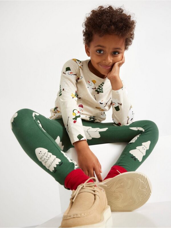 Leggings with brushed inside - 3003798-8599