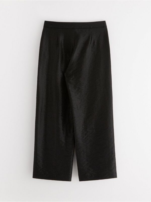 Cropped trousers with wide legs - 3003884-80
