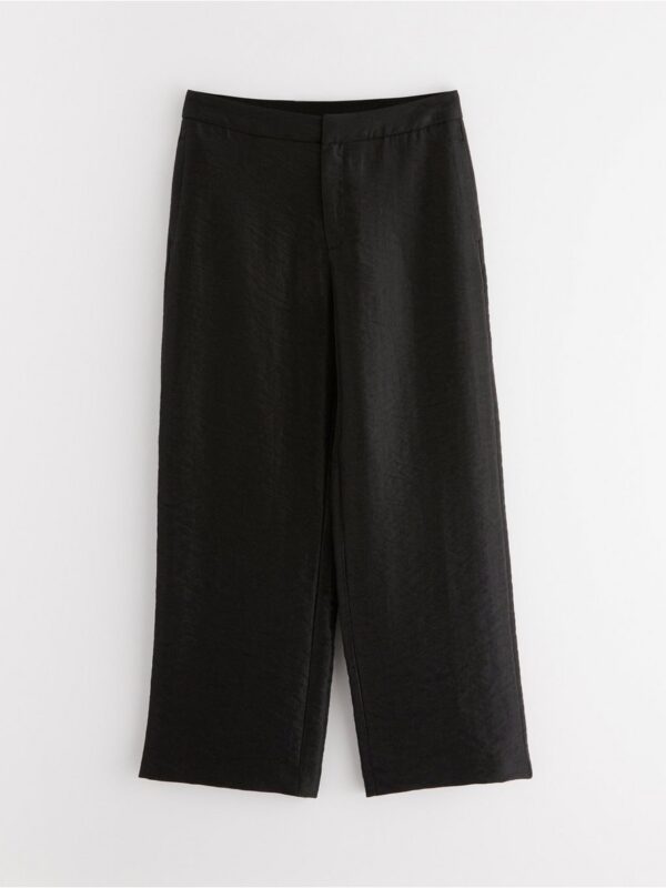 Cropped trousers with wide legs - 3003884-80