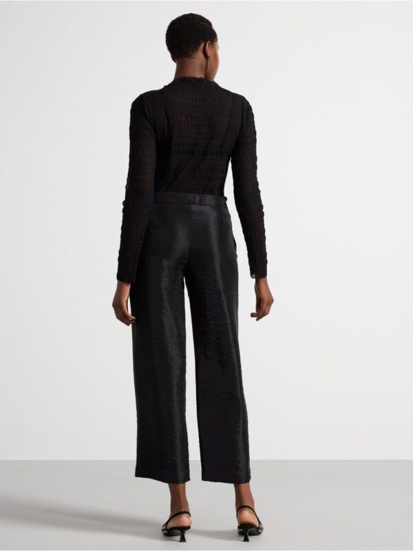 Cropped trousers with wide legs - 3003884-80