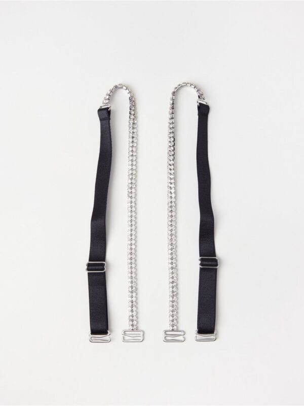Shoulder straps with rhinestones - 3004336-80
