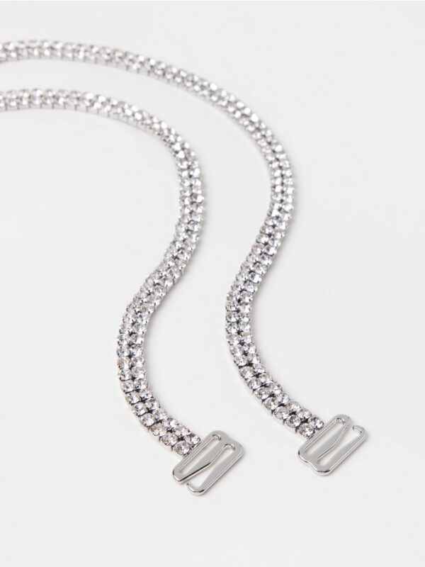Shoulder straps with rhinestones - 3004336-80