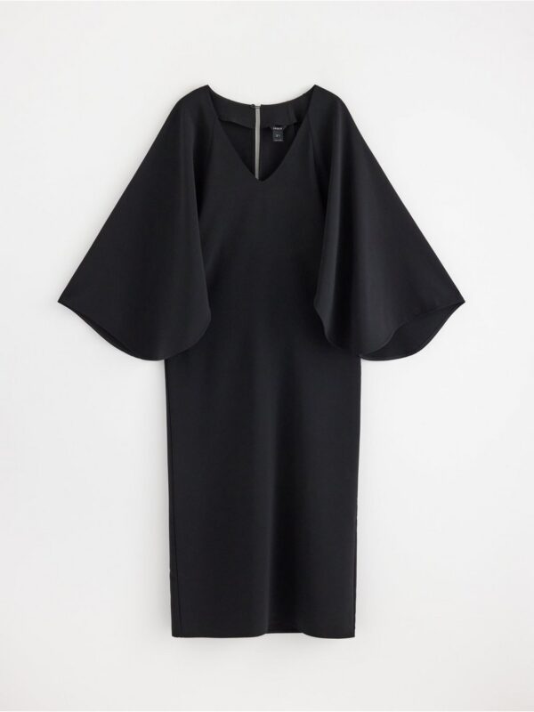 Midi dress with wide sleeves - 3004342-80