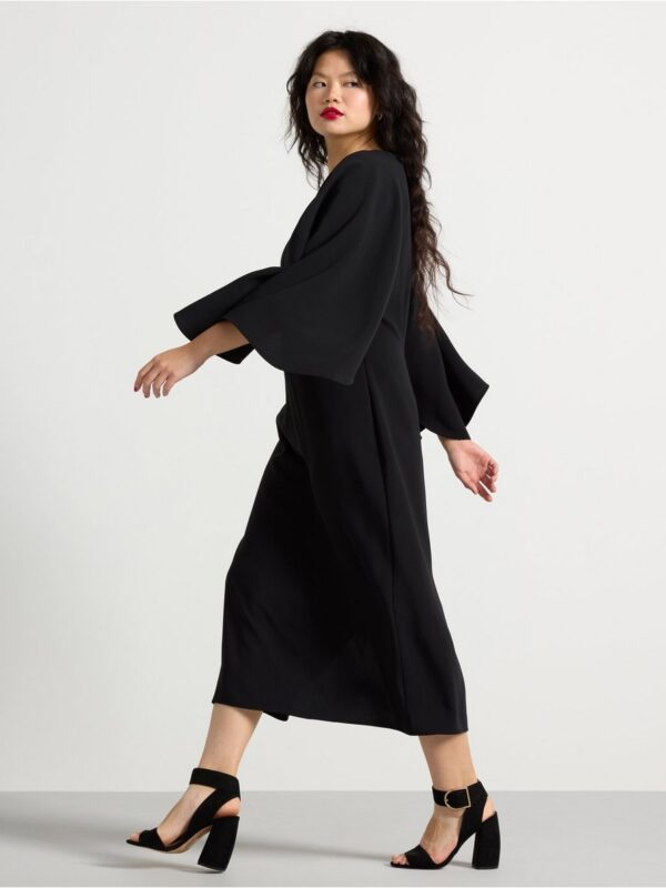 Midi dress with wide sleeves - 3004342-80