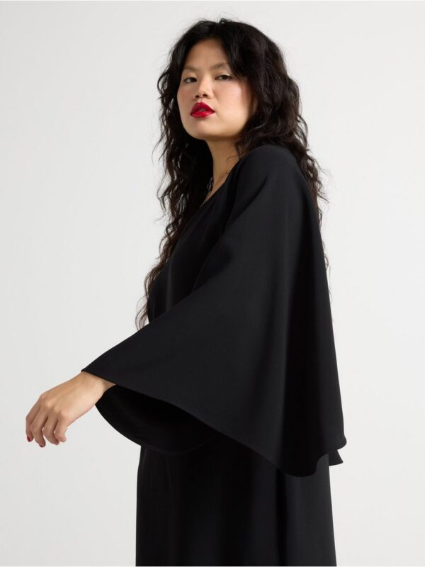 Midi dress with wide sleeves - 3004342-80