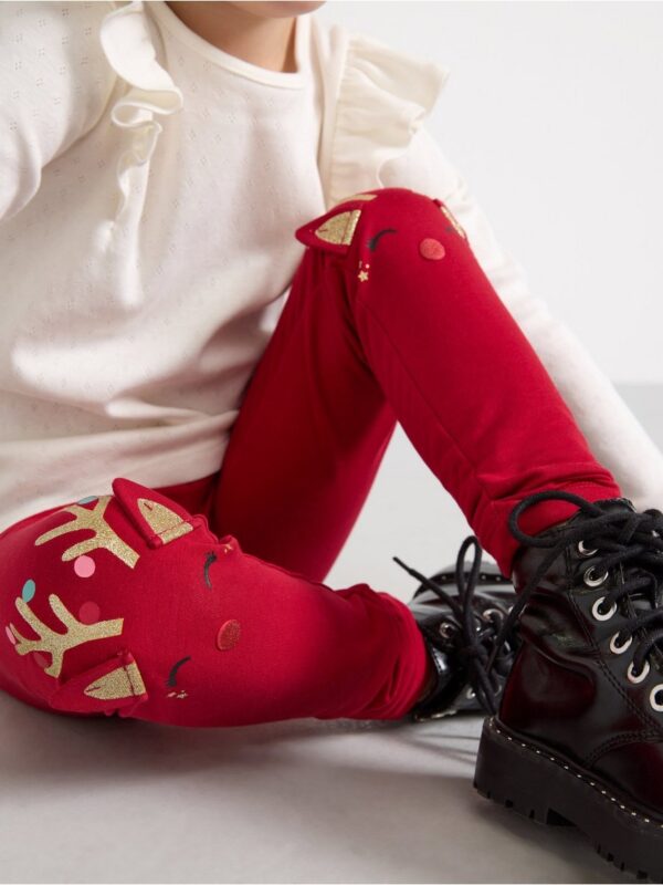 Leggings with brushed inside - 3004346-7395