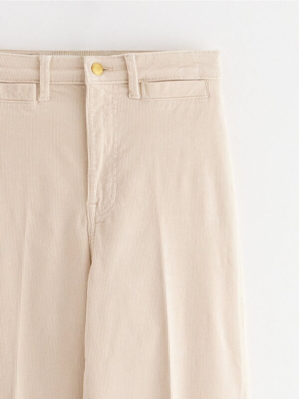 Wide trousers in corduroy - 3004373-7704